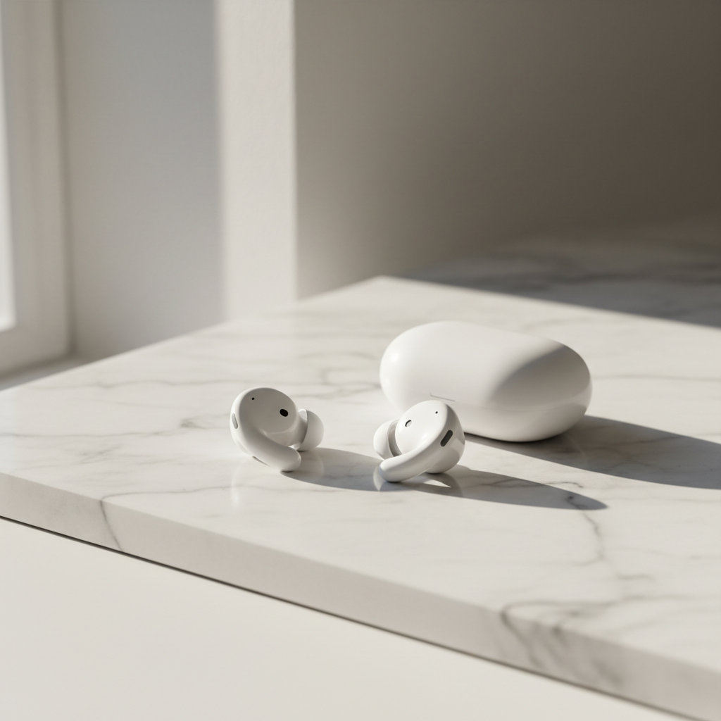 Auricolari bianchi lifestyle